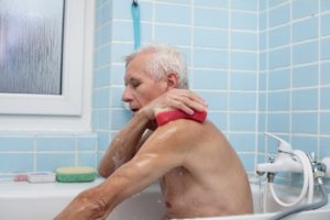 elderly hygiene bath