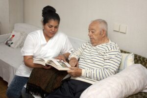 helping the bedridden elderly