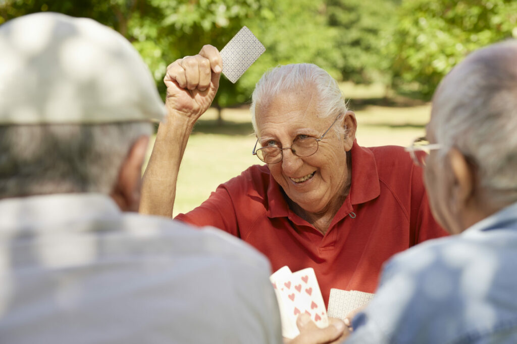 seniors having fun